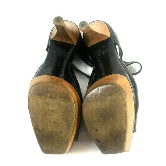 Marni Mule Black Patent Leather Platform Sandal 8 - Picture 8 of 10